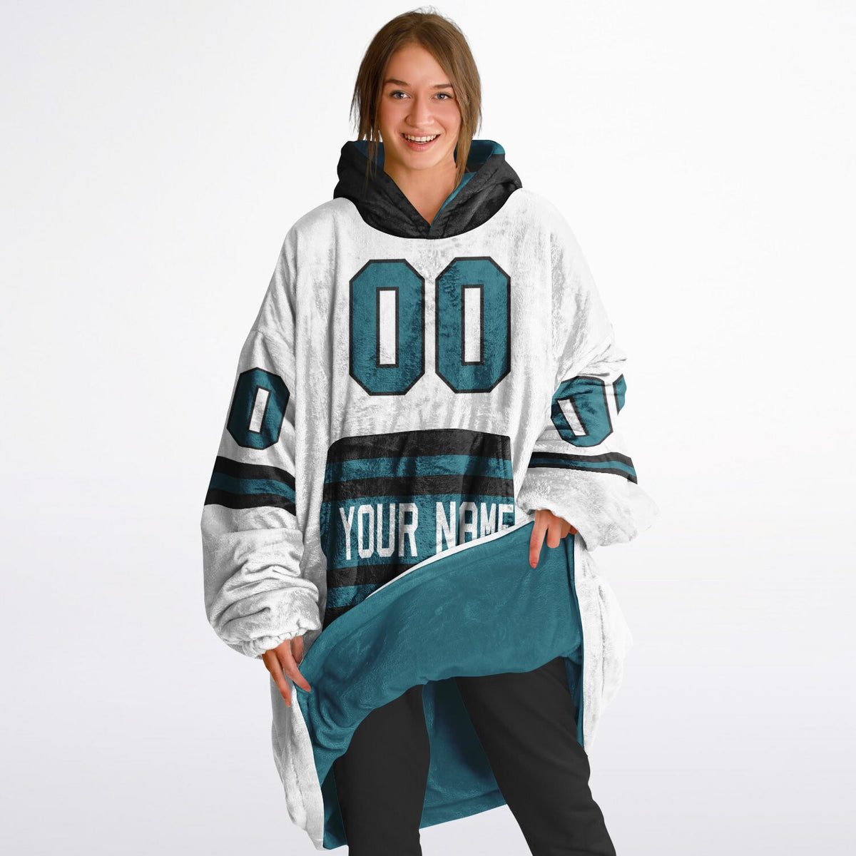 Teal/Black Superfan Reversible
