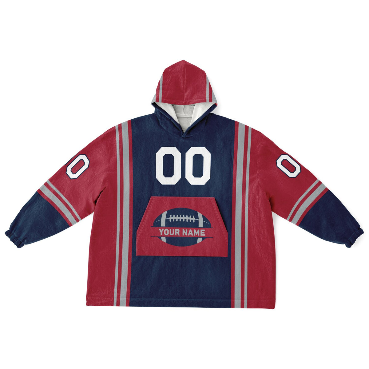 Navy/Red/Silver Bold