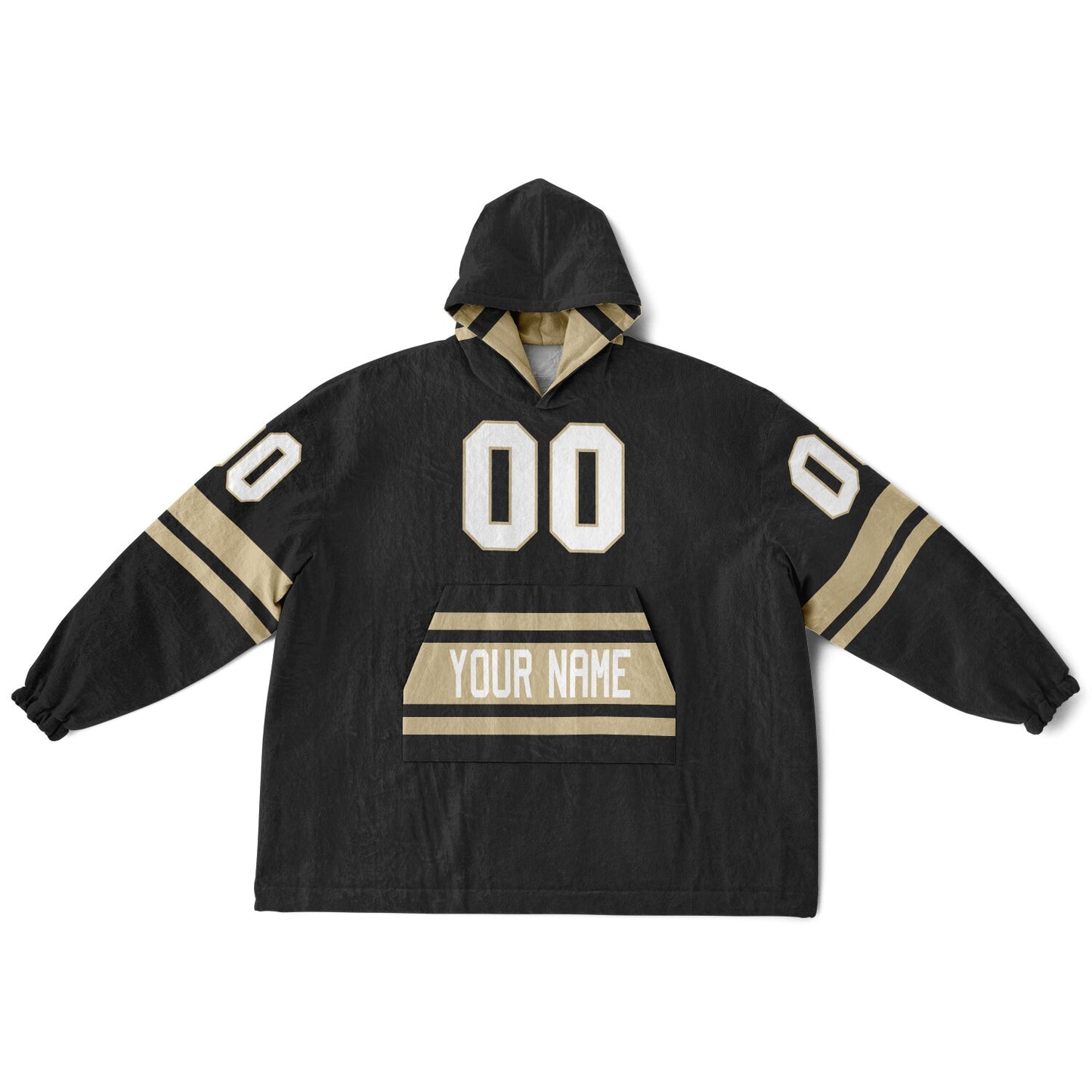 Black/Old Gold Superfan Reversible