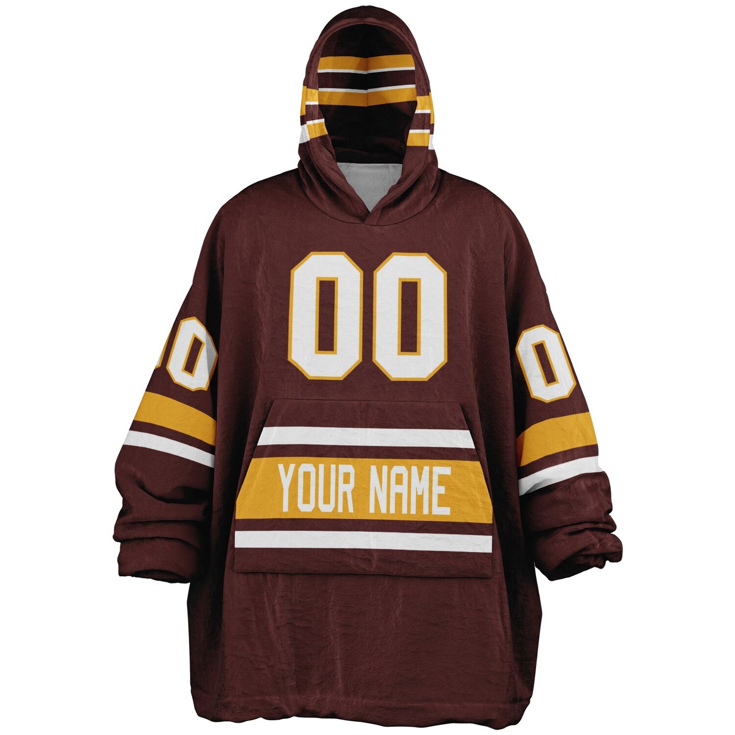 Burgundy/Gold/White Superfan Reversible