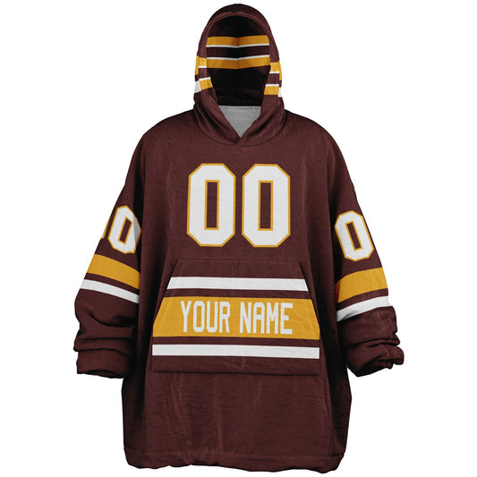 Burgundy/Gold/White Superfan Reversible