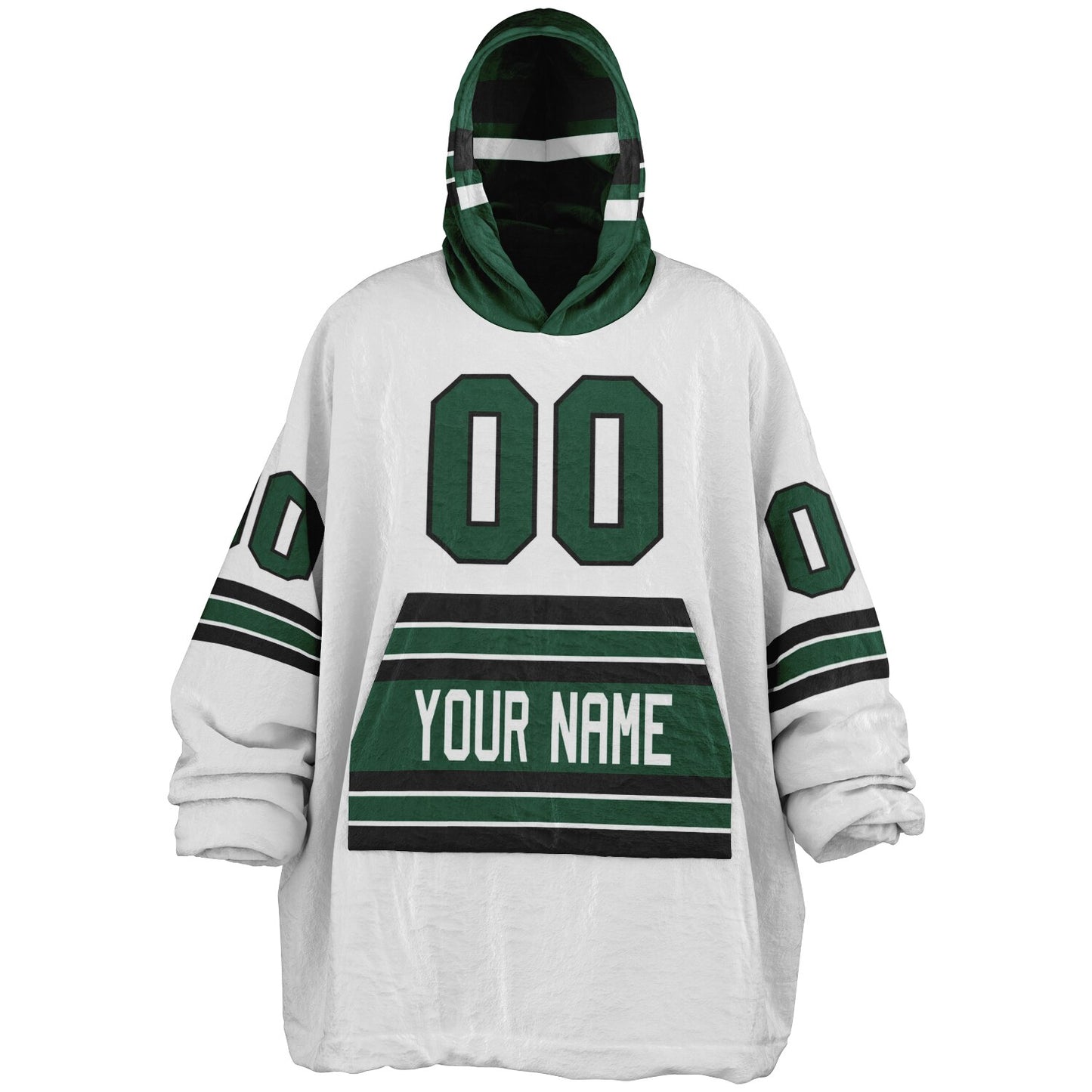 Green/Black/White Superfan Reversible