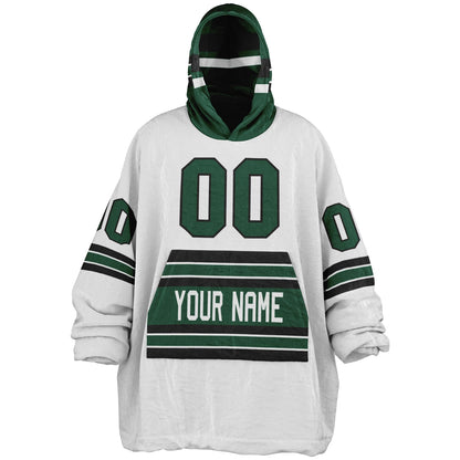 Green/Black/White Superfan Reversible