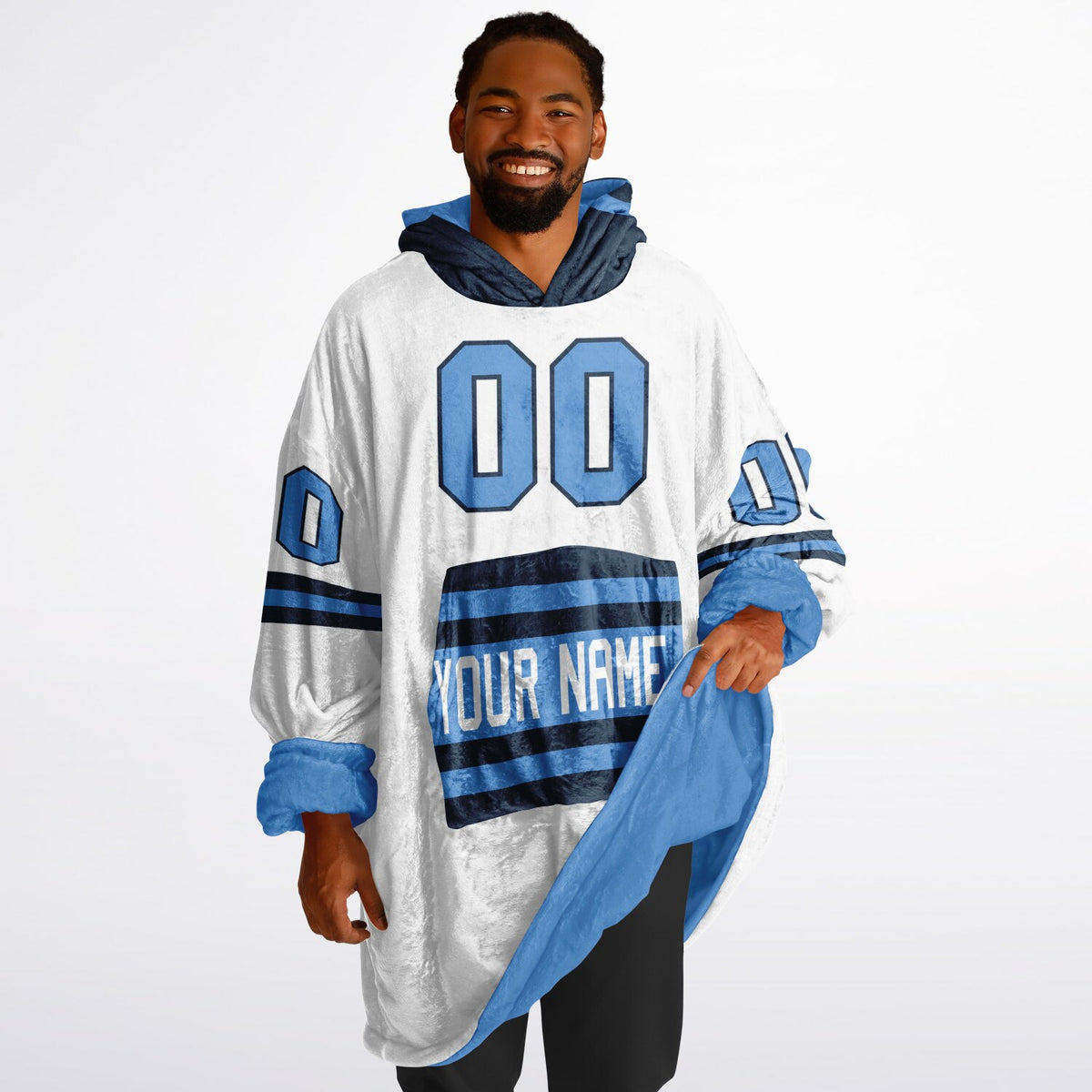 Light Blue/Navy Superfan Reversible
