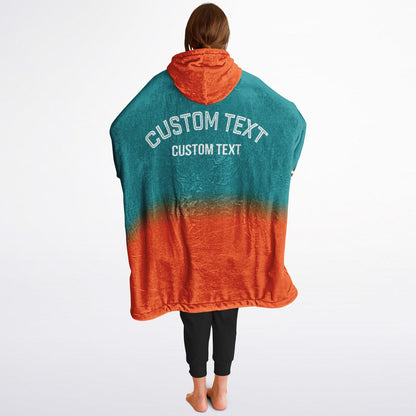 Aqua/Orange/White Everyday Reversible