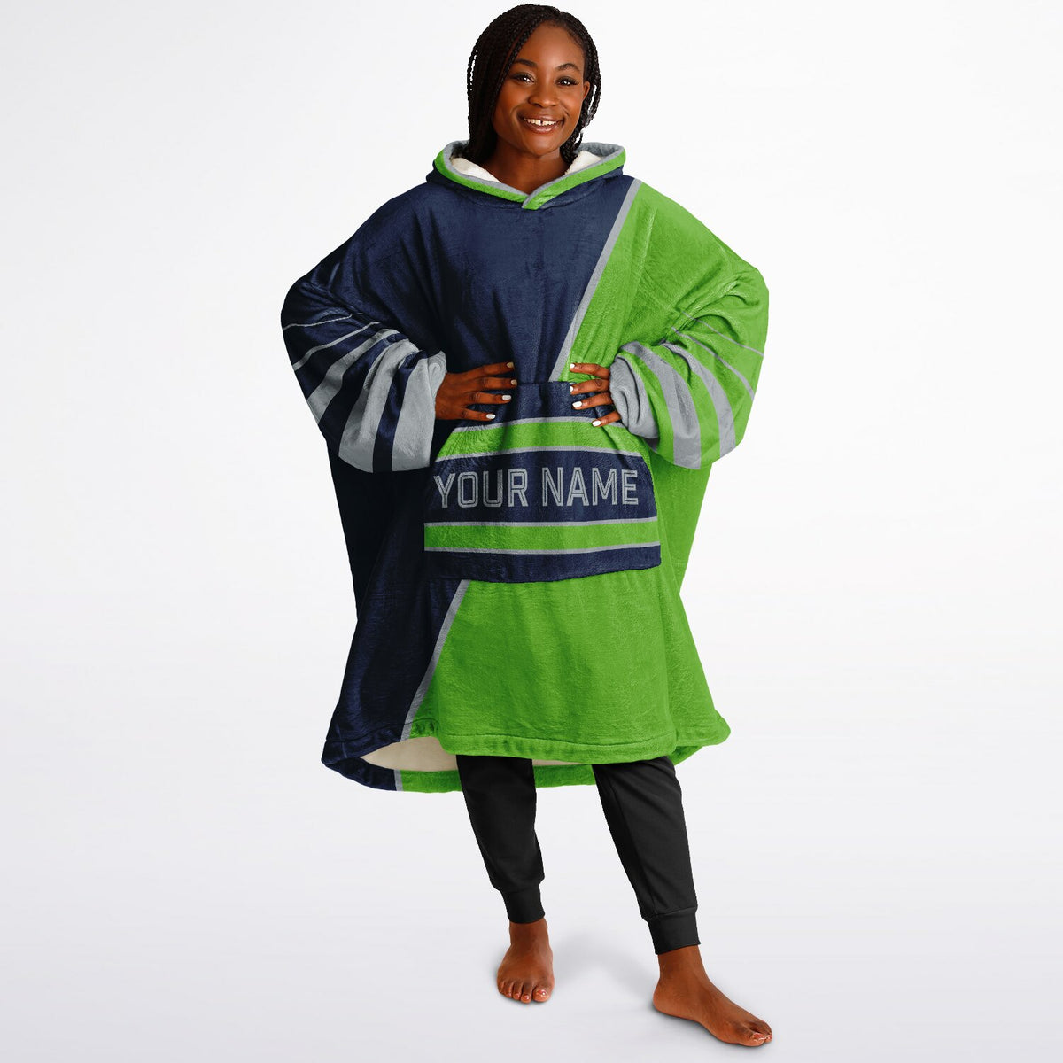 Navy Green Gray Split Decision