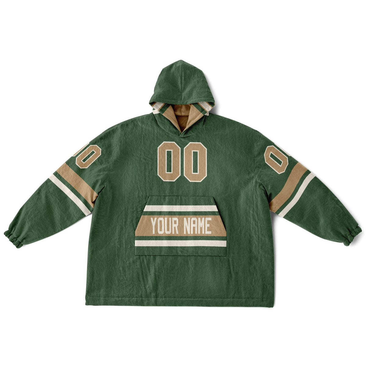 Forest Green Cream Camel Superfan Reversible