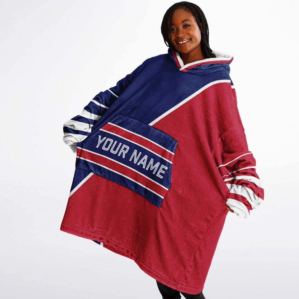 Dark Blue Red White Split Decision
