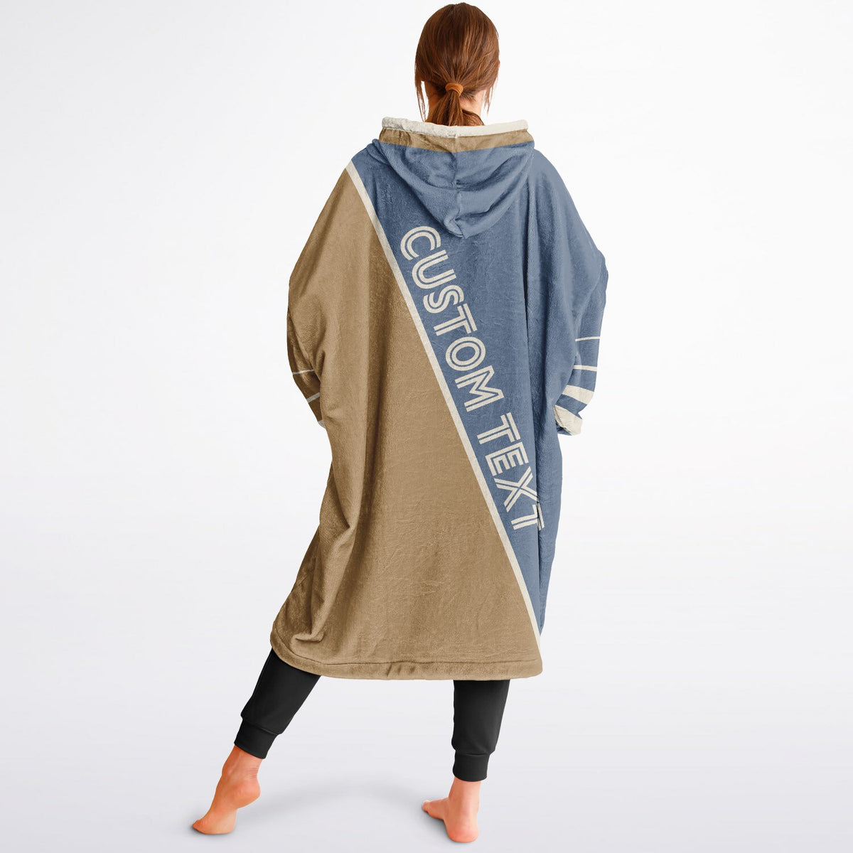 Slate Blue Cream Camel Split Decision