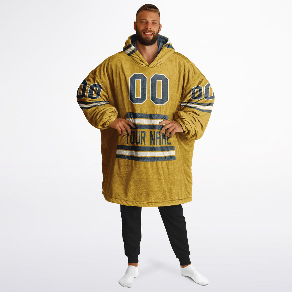 Charcoal Mustard Cream Superfan Reversible