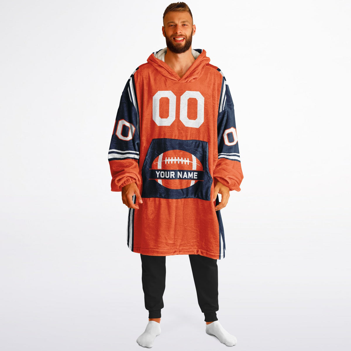 Orange/Navy/White Bold