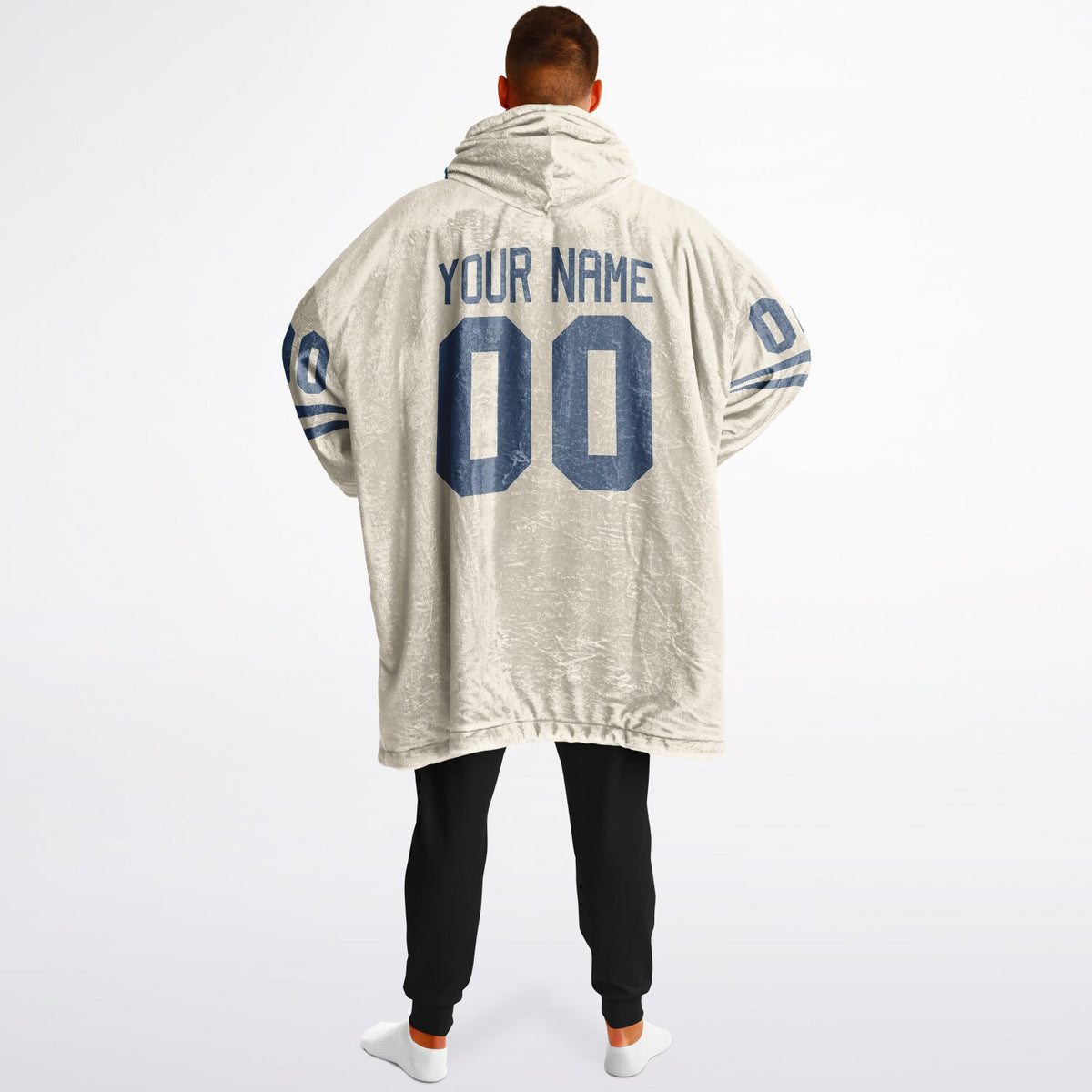 Slate Blue & Cream Superfan Reversible