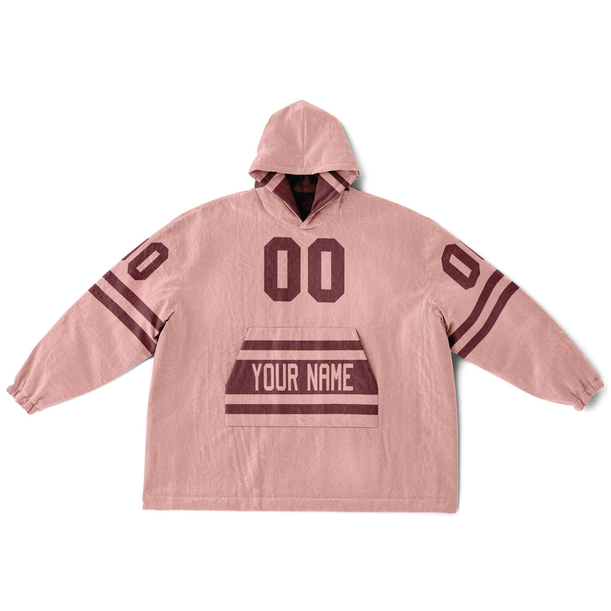 Burgundy & Blush Pink Superfan Reversible