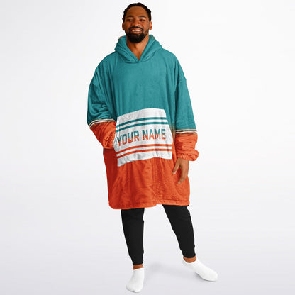 Aqua/Orange/White Everyday Reversible
