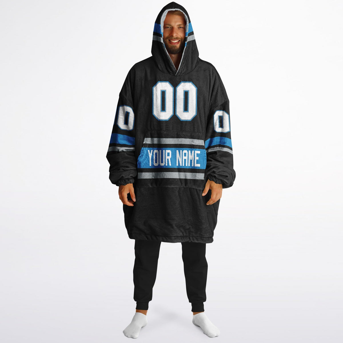 Black/Blue/Silver Superfan Reversible