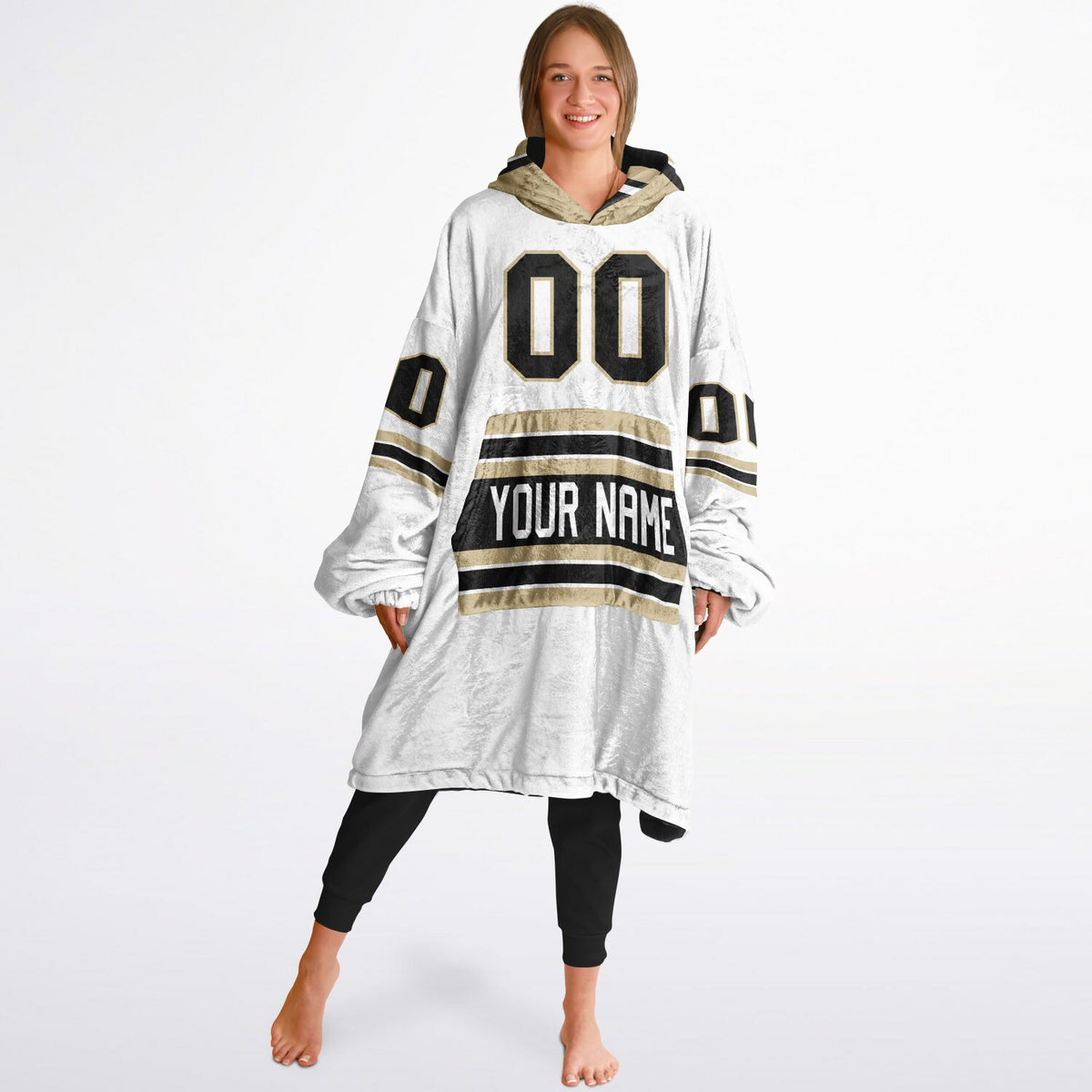 Black/Light Gold/White Superfan Reversible