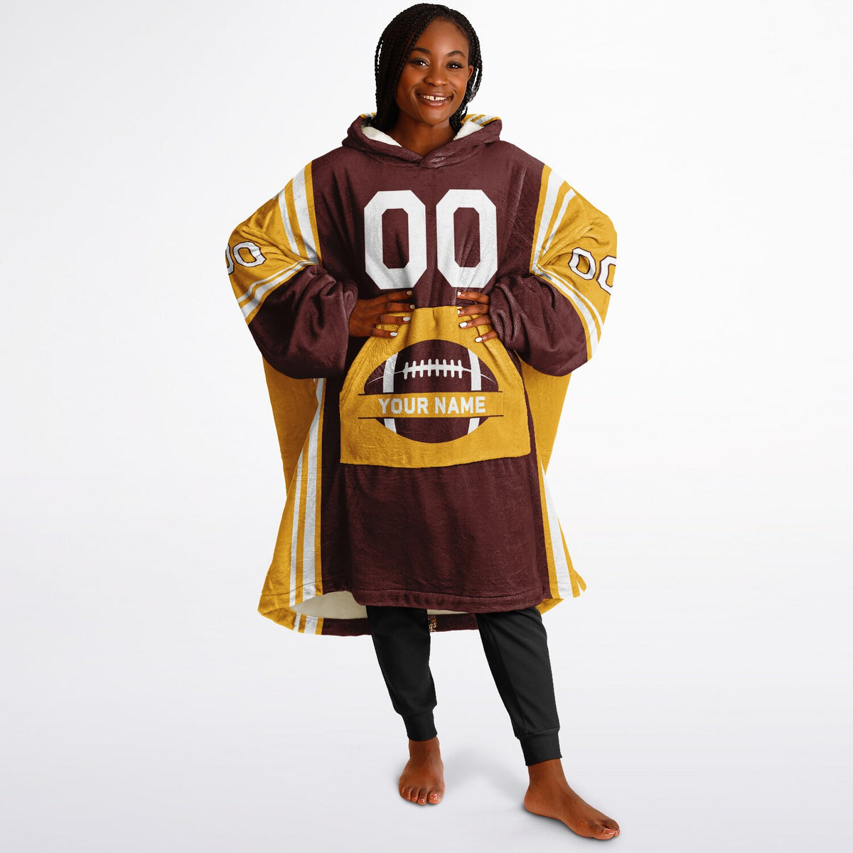 Burgundy/Gold/White Bold