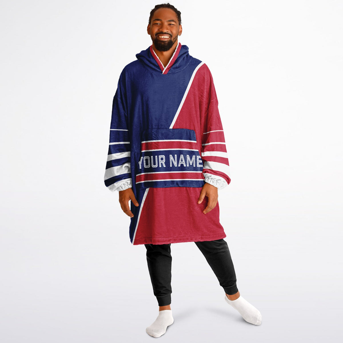 Dark Blue Red White Split Decision
