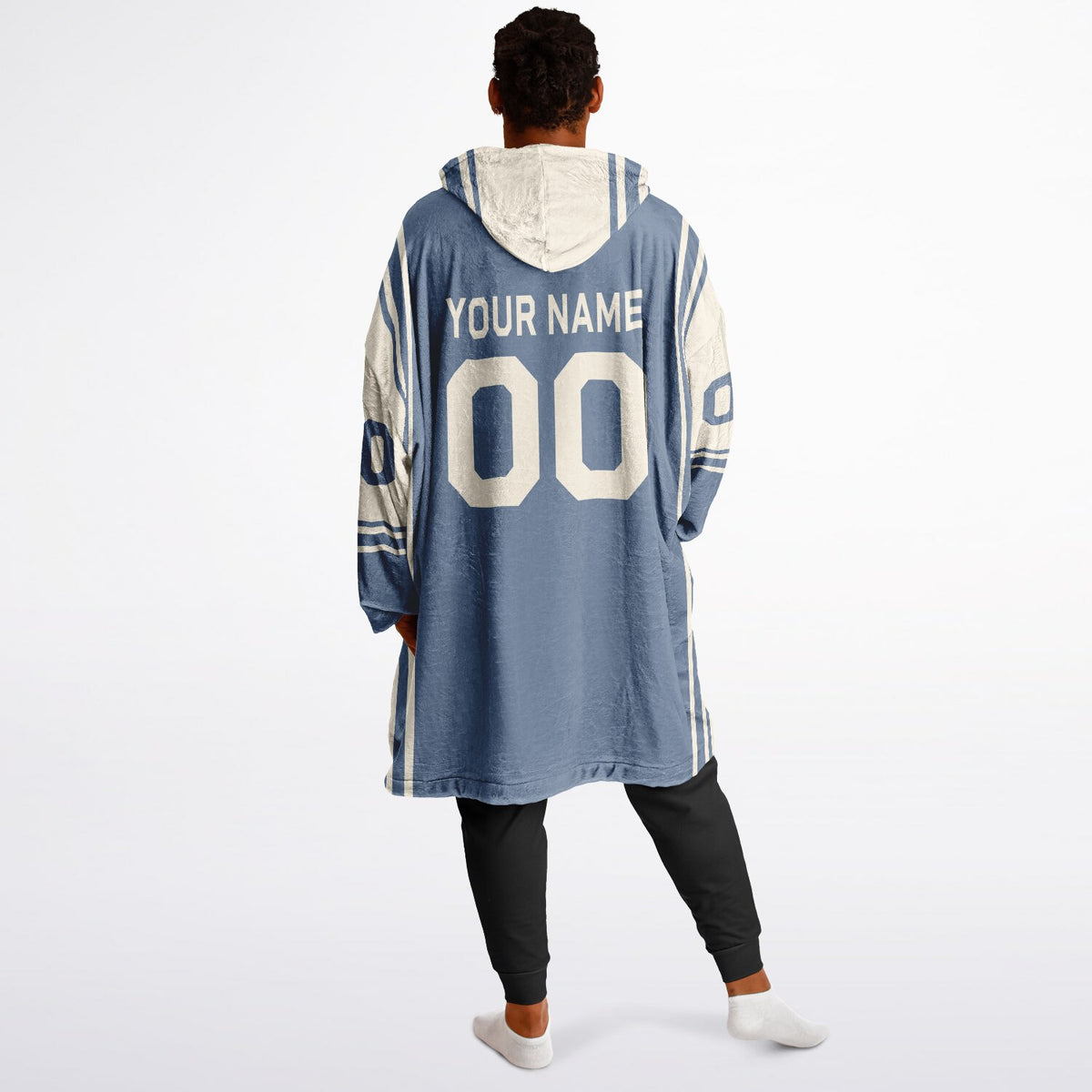 Slate Blue & Cream Bold
