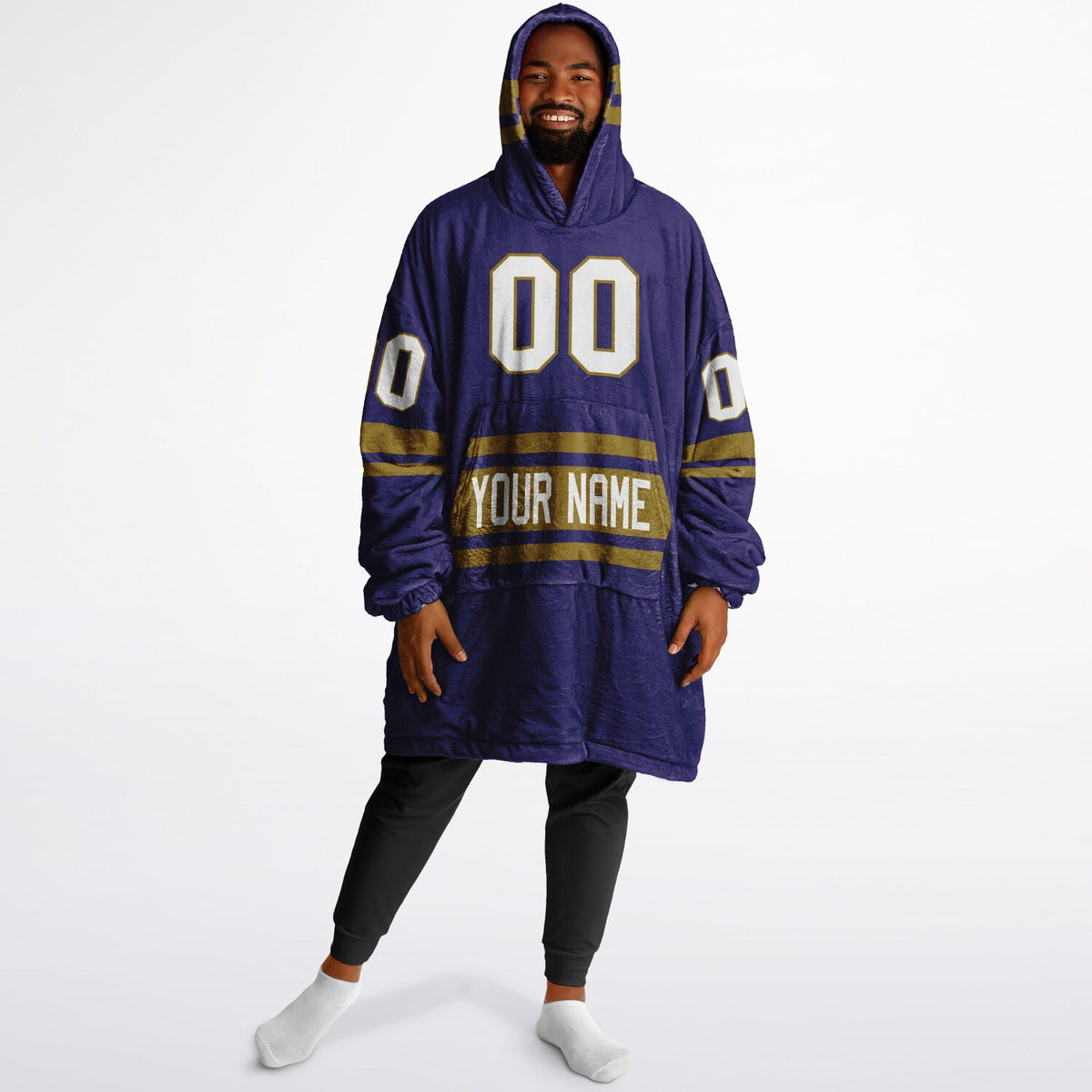 Purple Dark Gold Superfan Reversible