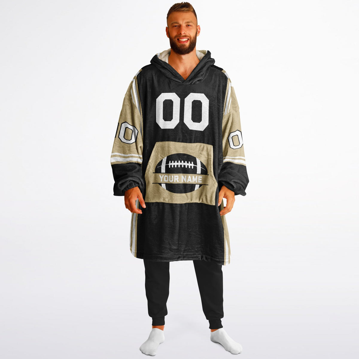 Black/Light Gold/White Bold