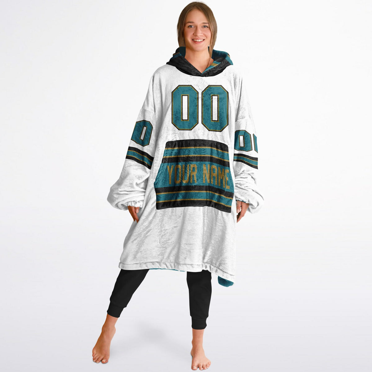 Teal/Black/Gold Superfan Reversible