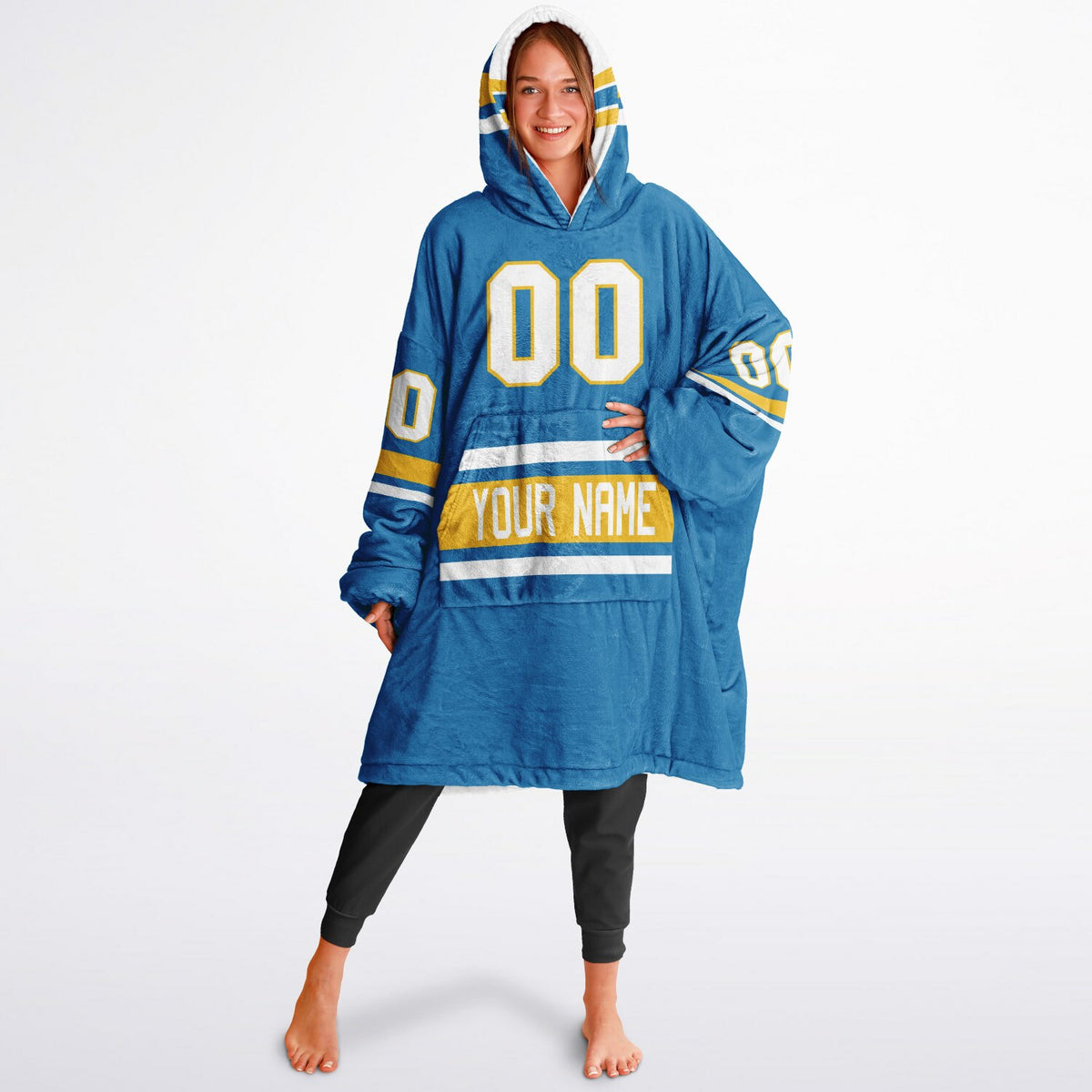Blue/Gold/White Superfan Reversible