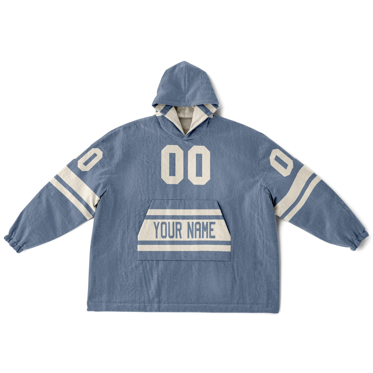 Slate Blue & Cream Superfan Reversible