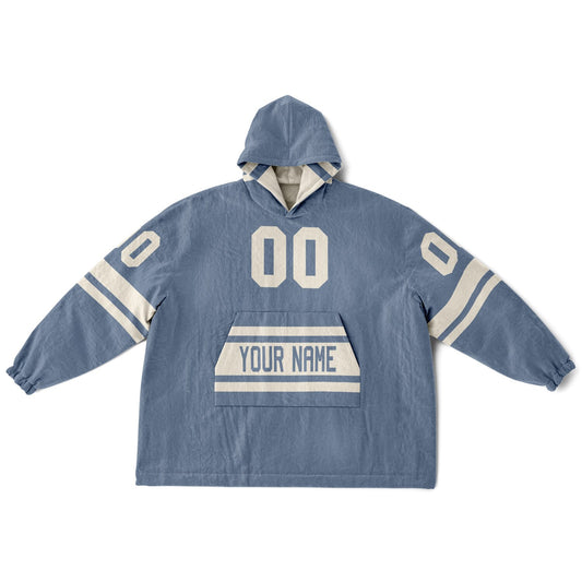 Slate Blue & Cream Superfan Reversible