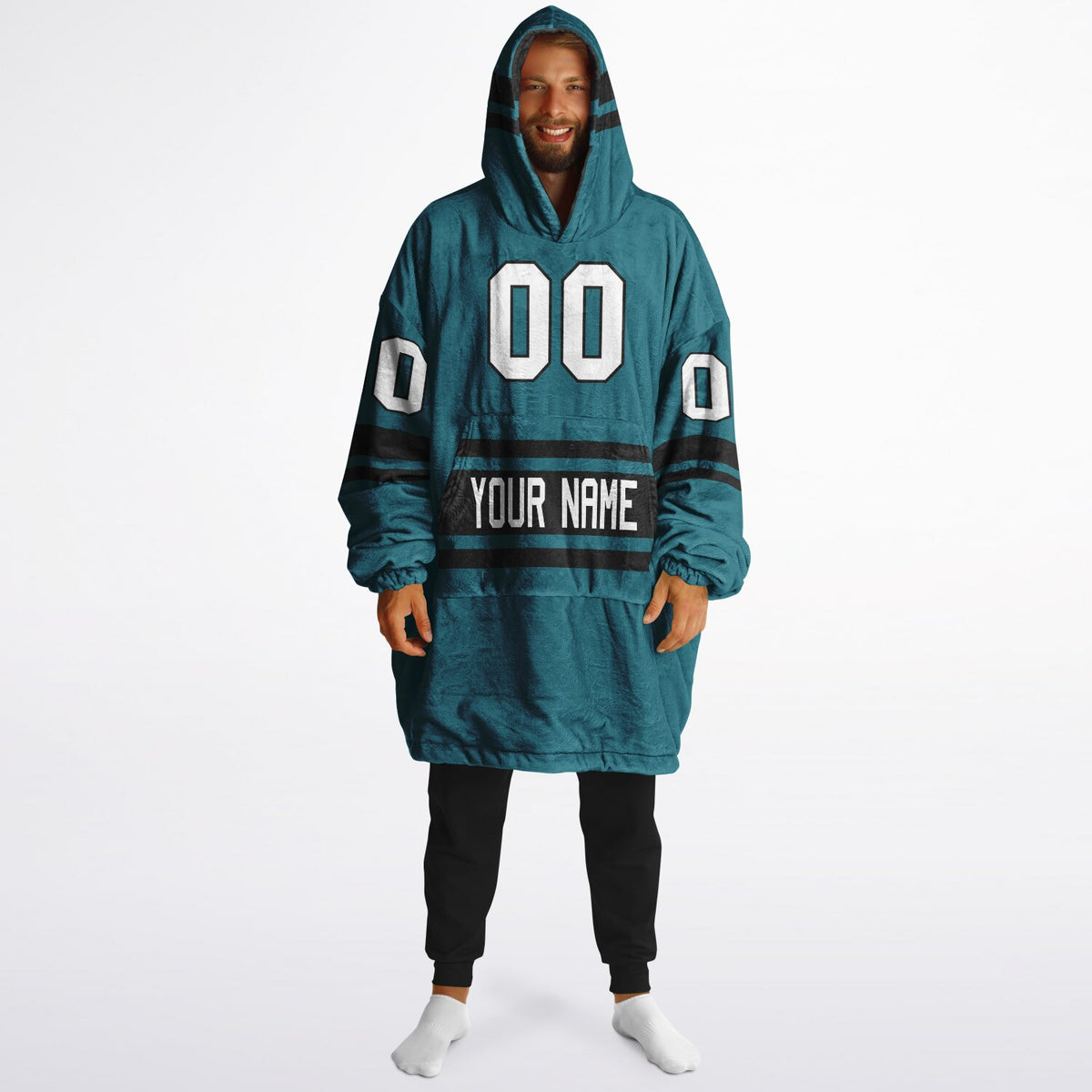 Teal/Black Superfan Reversible