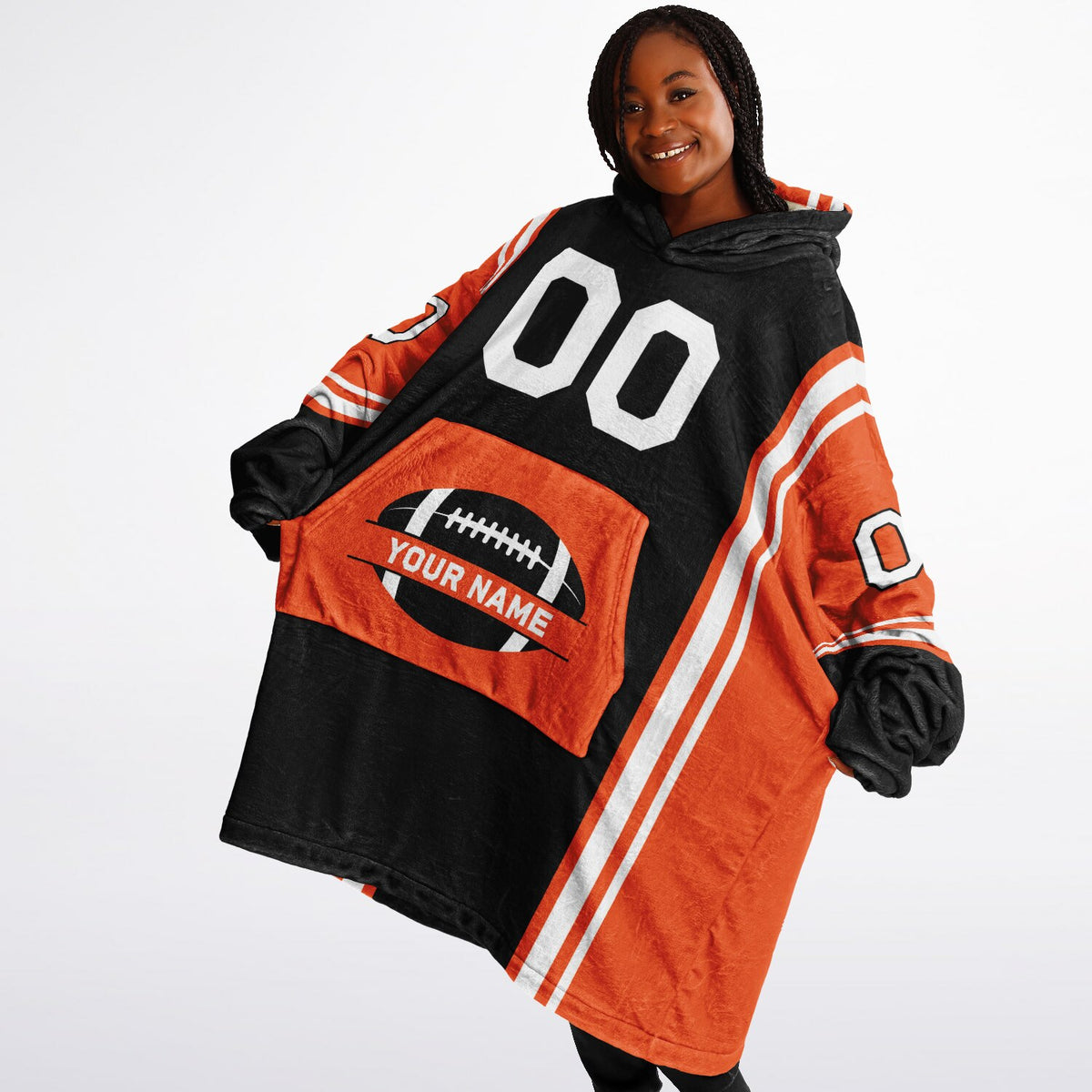 Black/Orange/White Bold