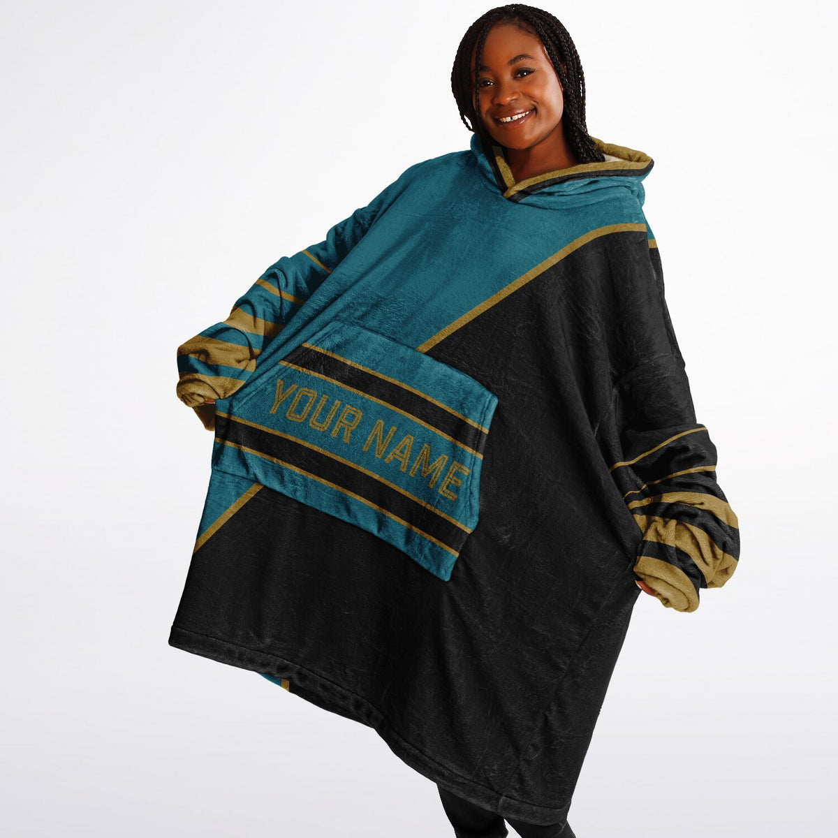 Teal Black Gold Split Decision