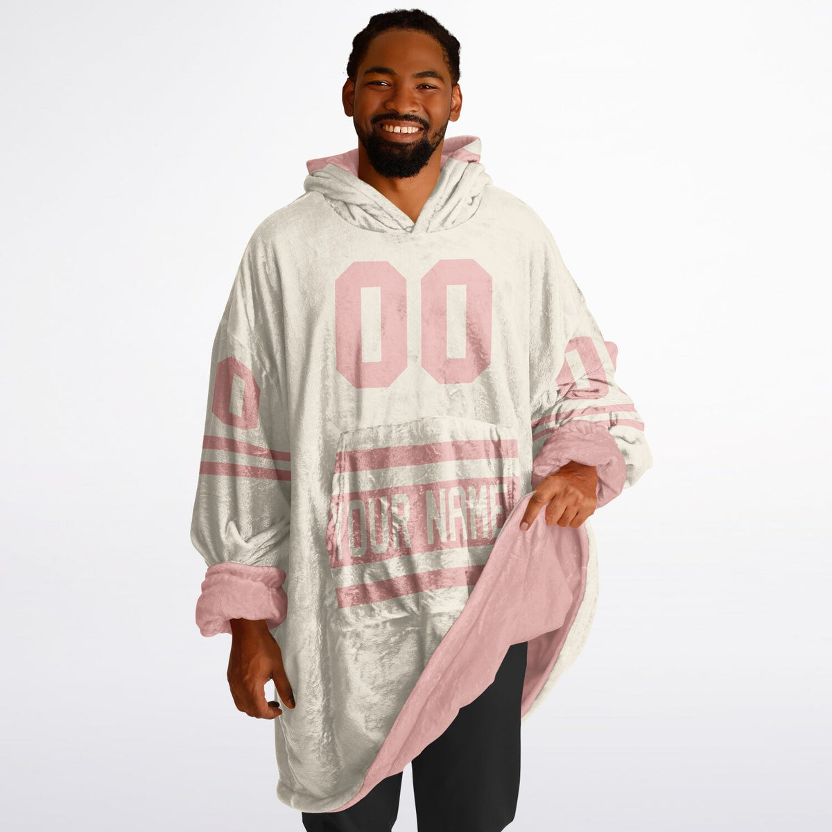 Blush Pink & Cream Superfan Reversible