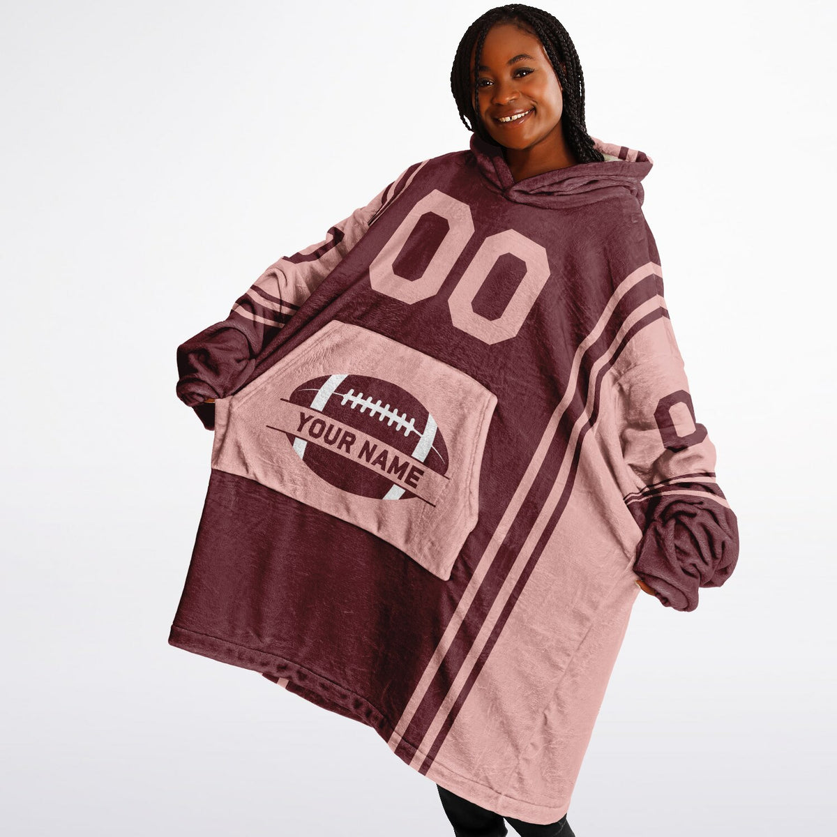 Burgundy & Blush Pink Bold