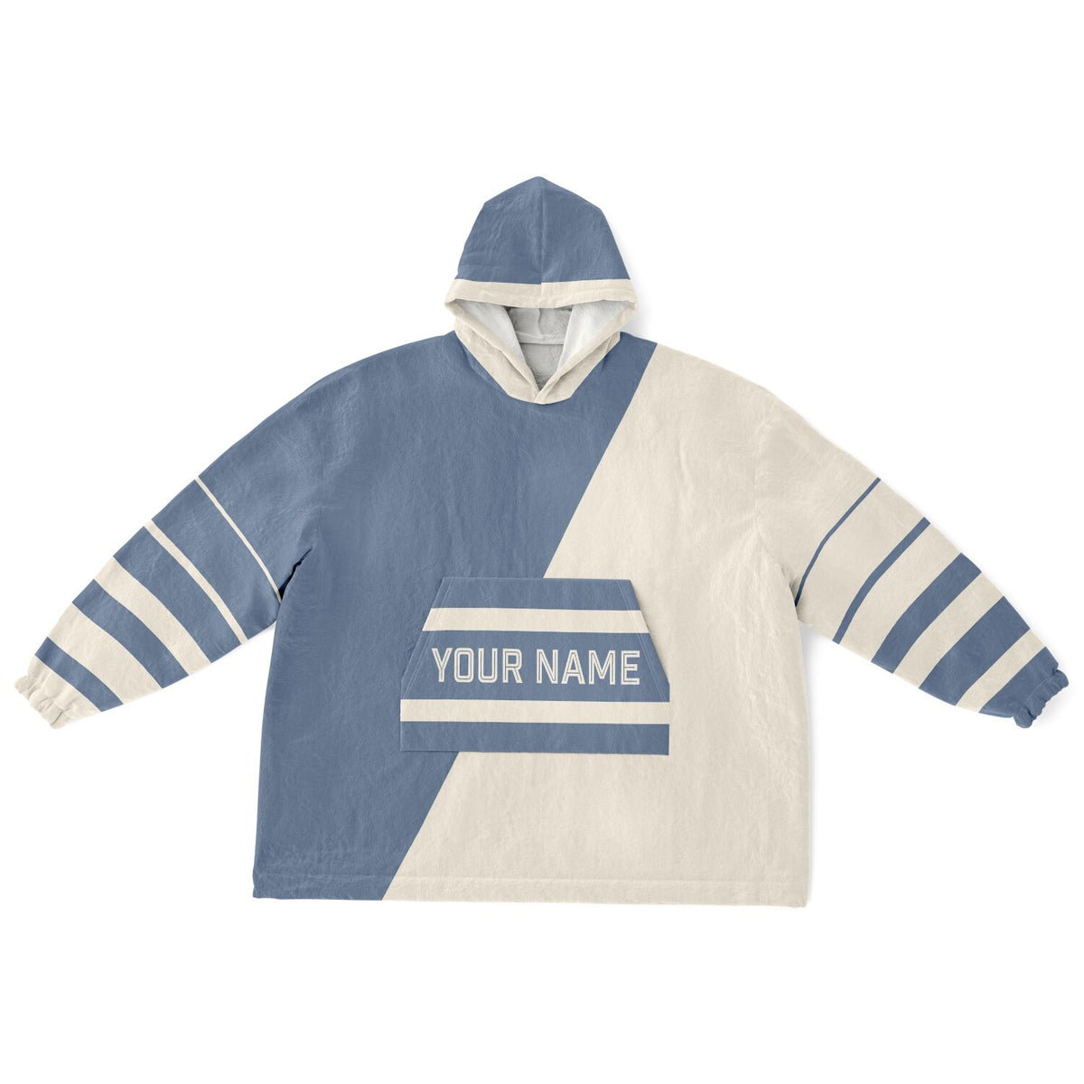 Slate Blue & Cream Split Decision