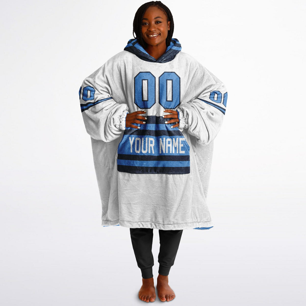 Light Blue/Navy Superfan Reversible