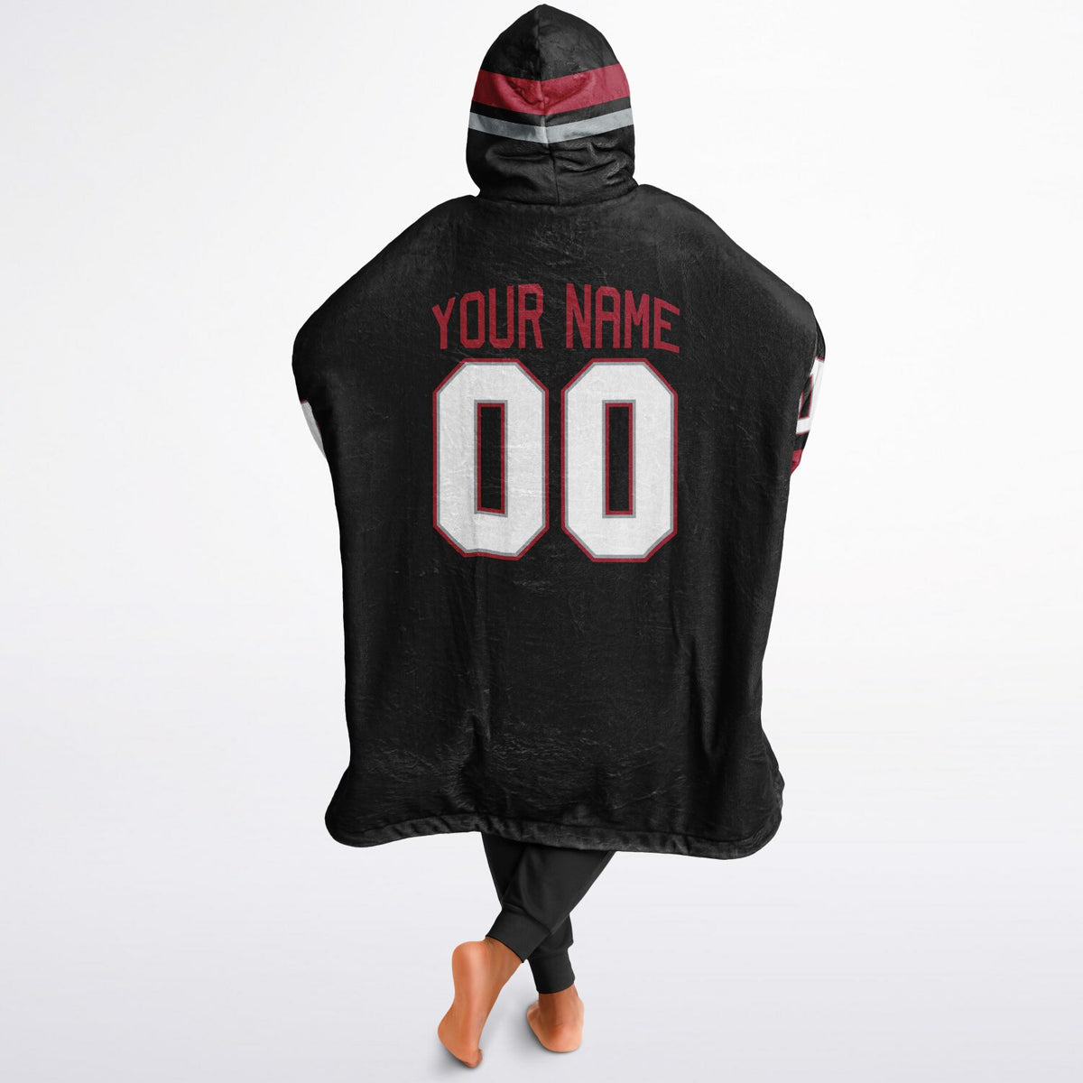 Black/Red/Silver Superfan Reversible