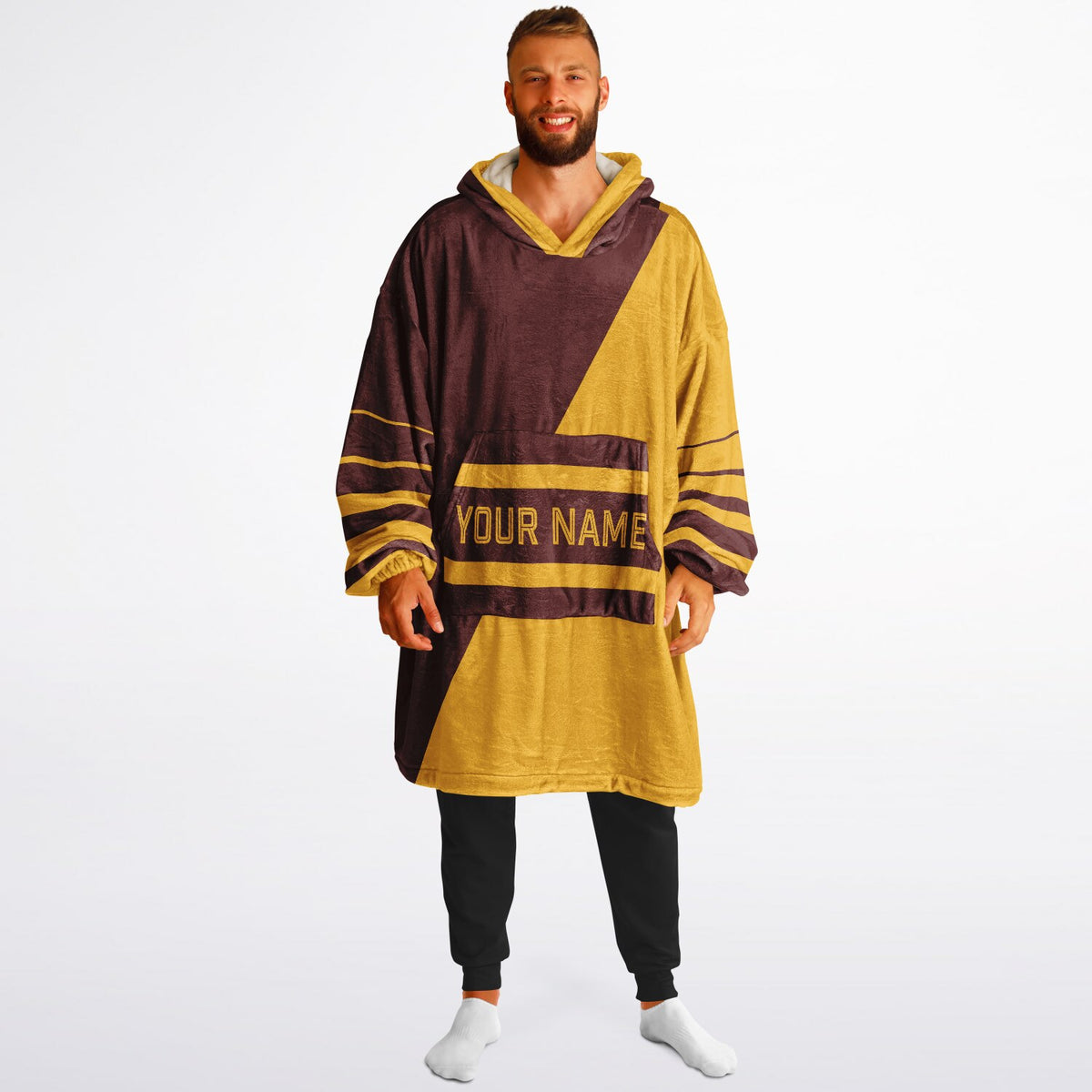 Burgundy & Gold Split Decision