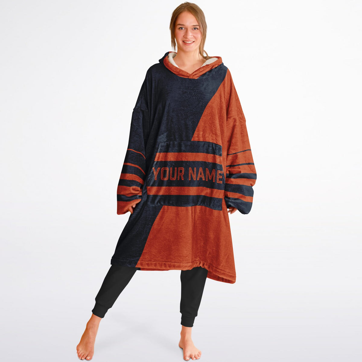 Navy & Orange Split Decision