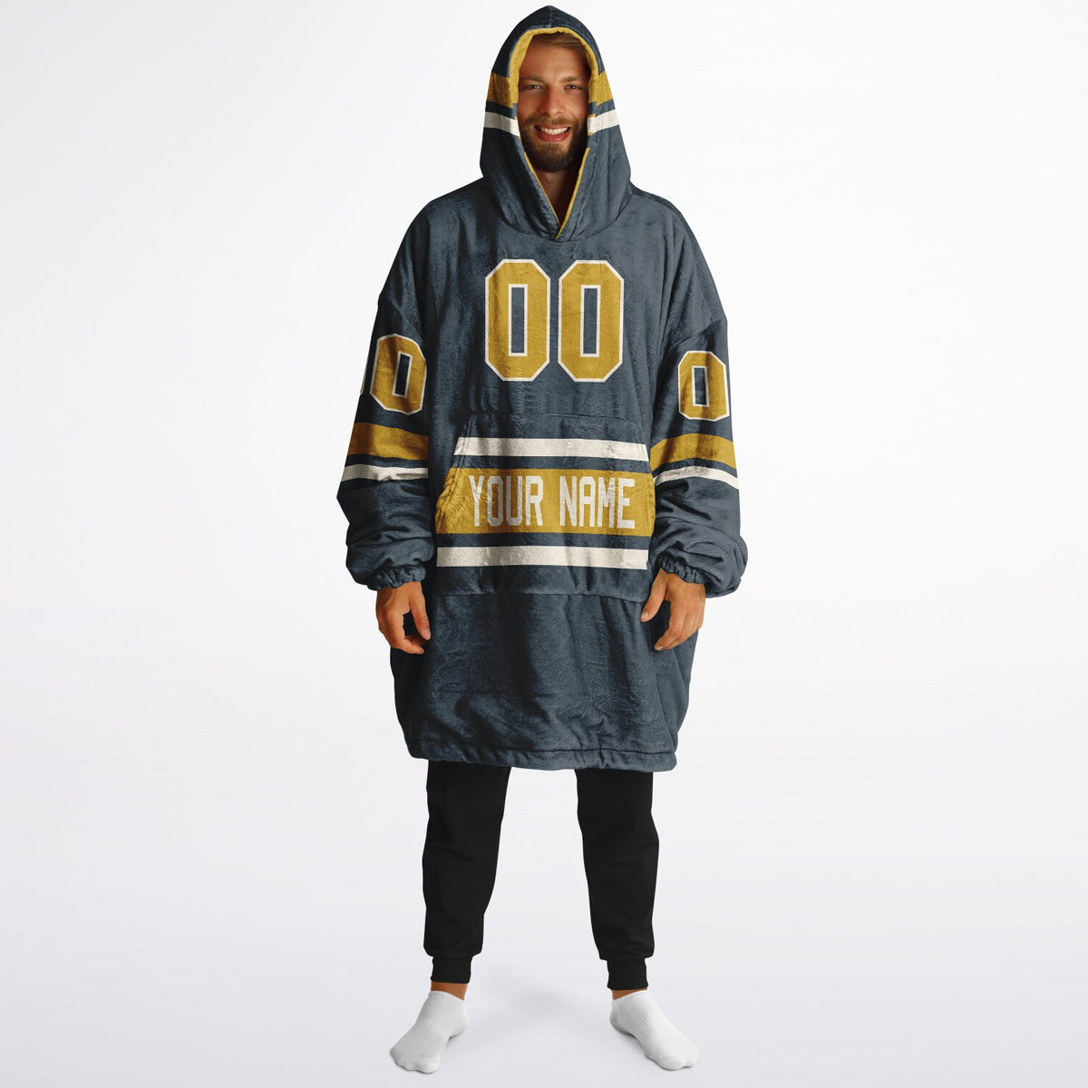 Charcoal Mustard Cream Superfan Reversible