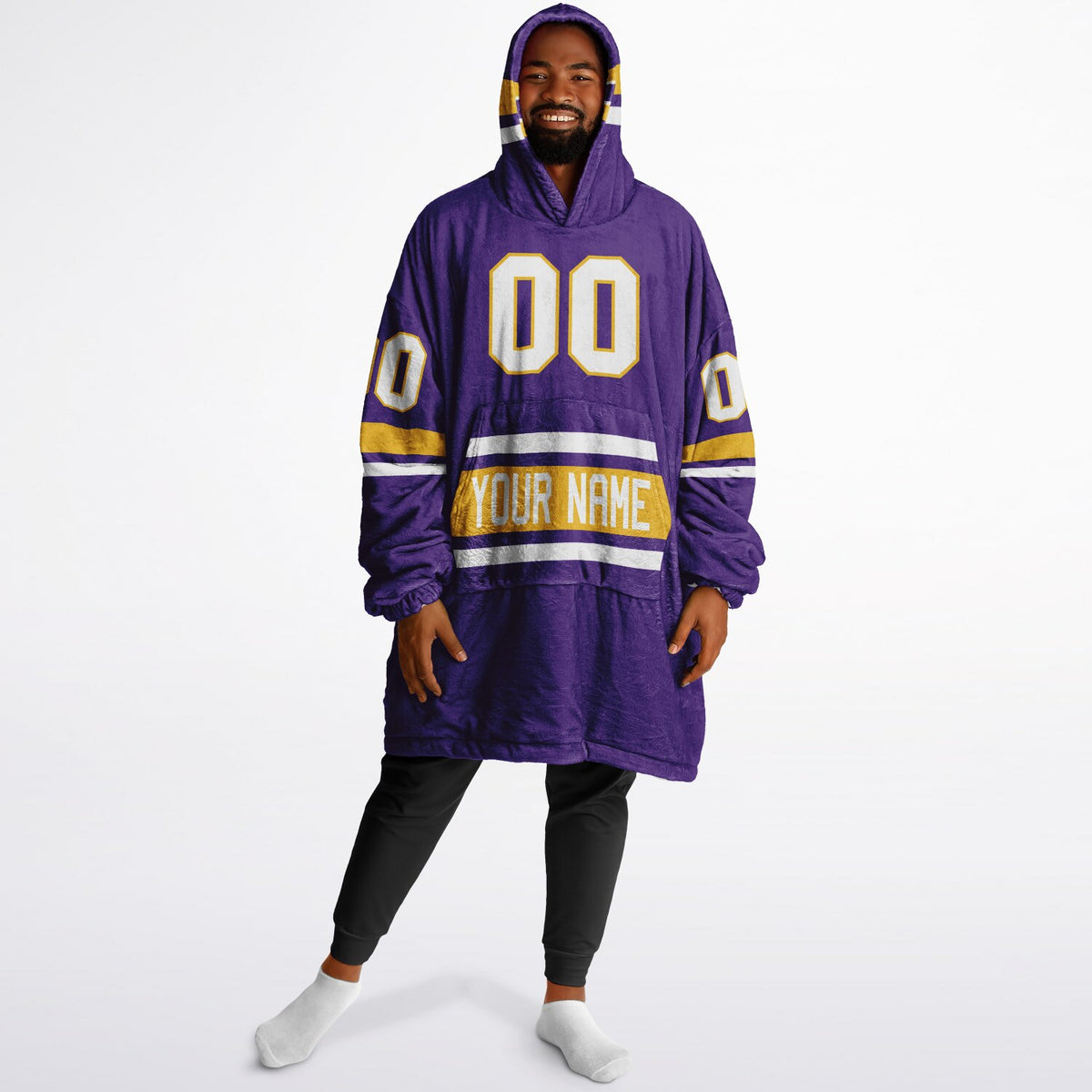 Purple/Gold/White Superfan Reversible