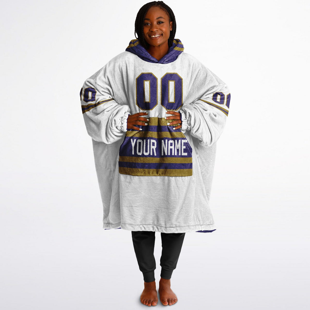 Purple Dark Gold Superfan Reversible
