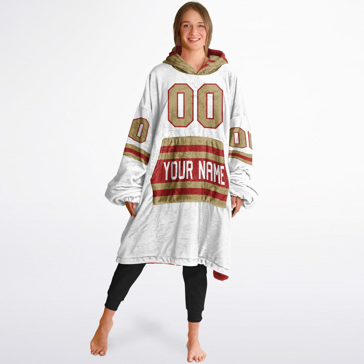 Red Dark Gold Superfan Reversible