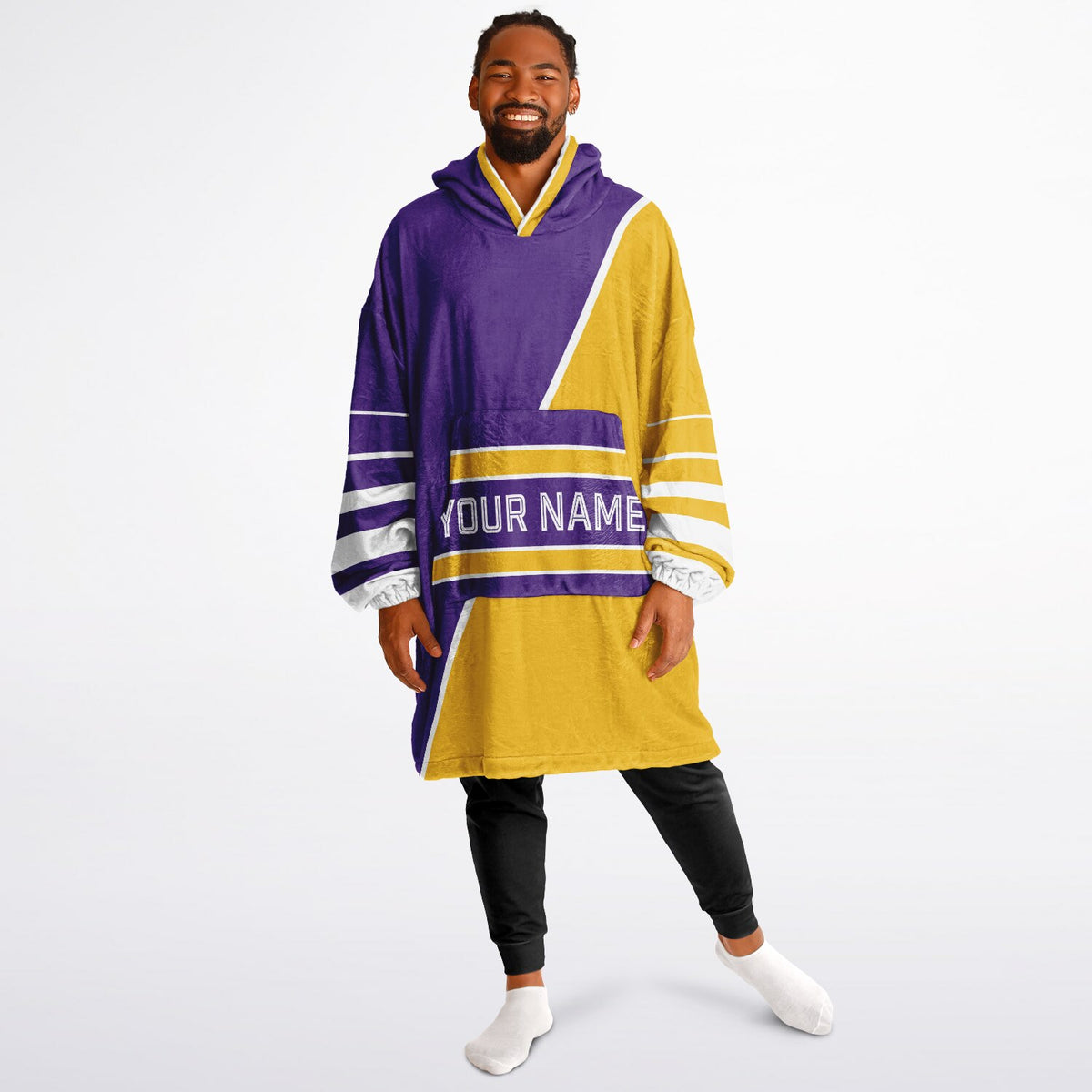 Purple Gold White Split Decision