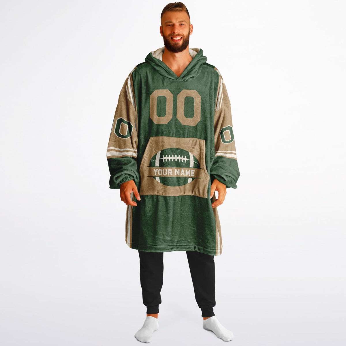 Forest Green Cream Camel Bold
