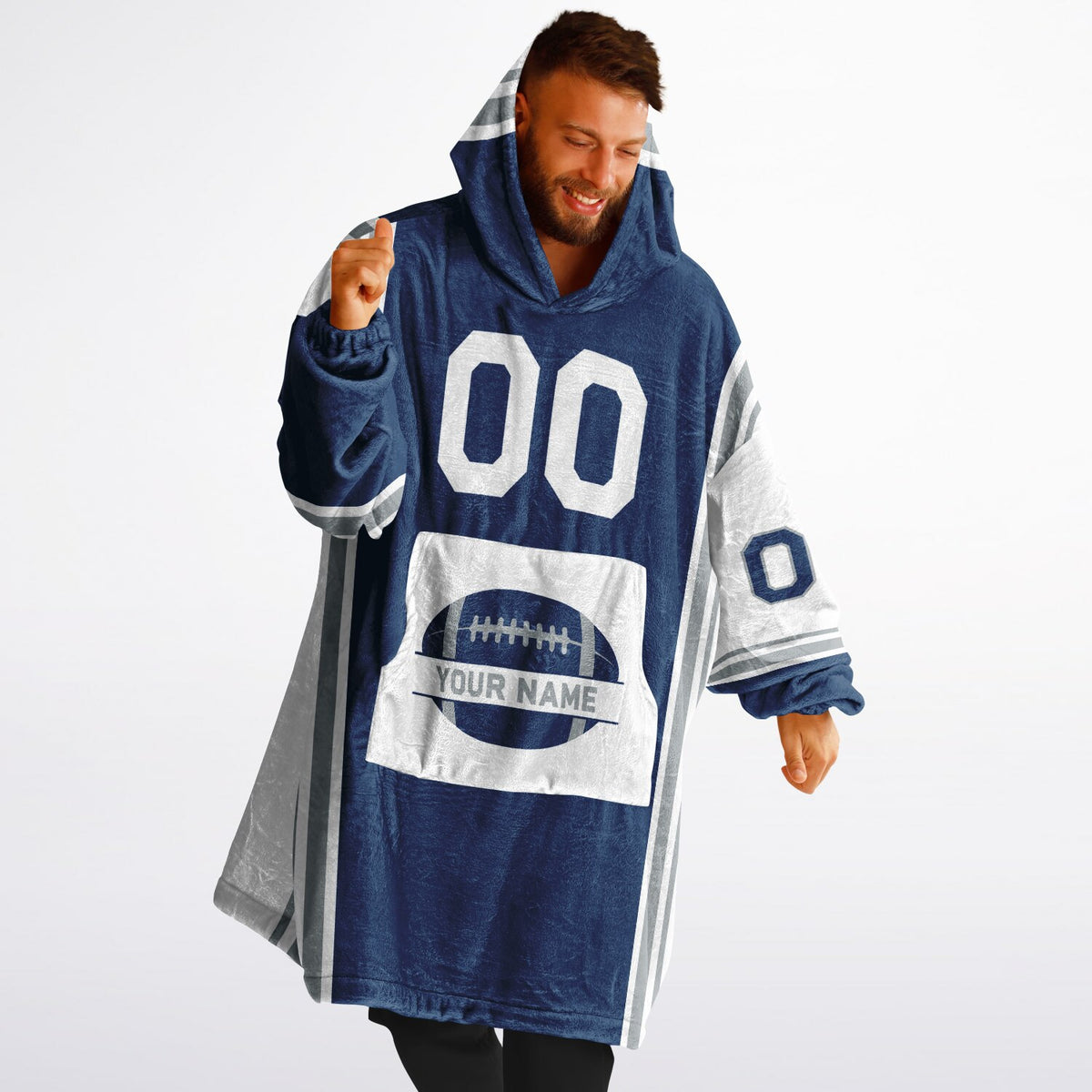 Blue/White/Gray Bold