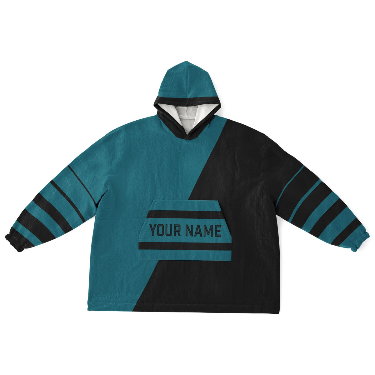 Teal & Black Split Decision