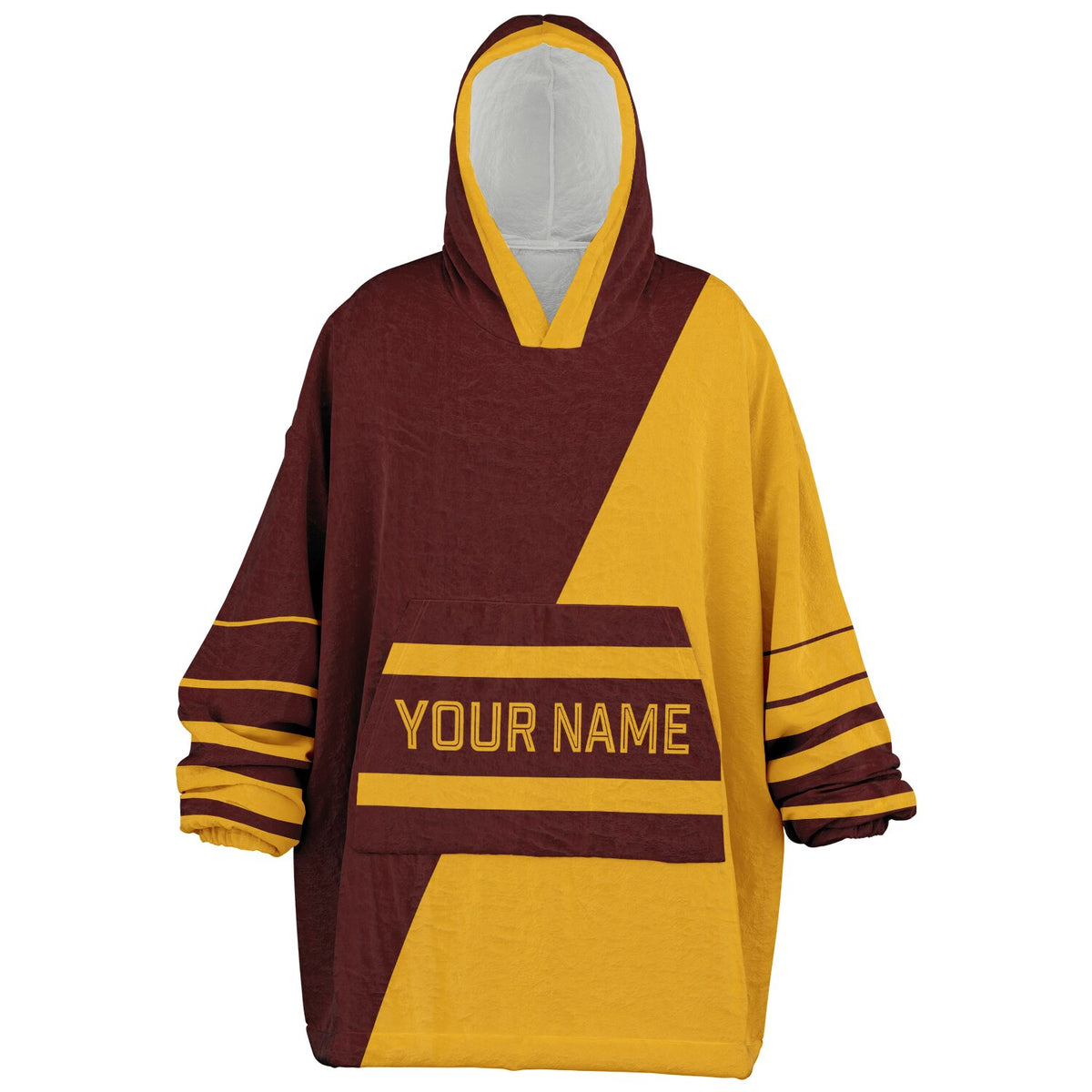 Burgundy & Gold Split Decision
