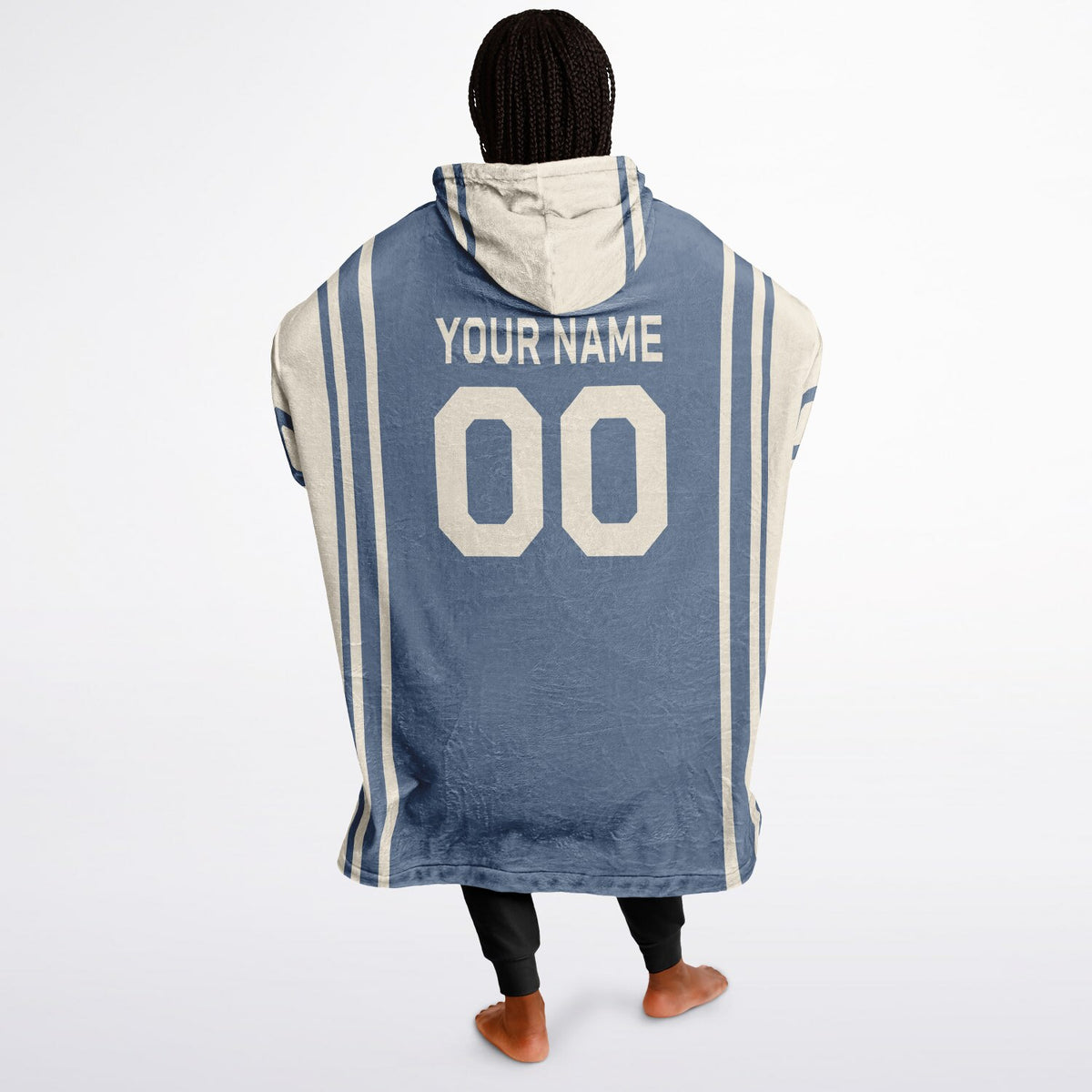 Slate Blue & Cream Bold
