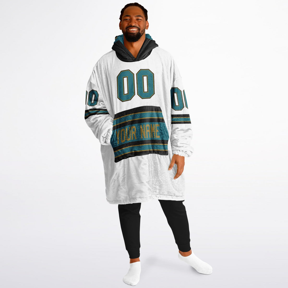 Teal/Black/Gold Superfan Reversible